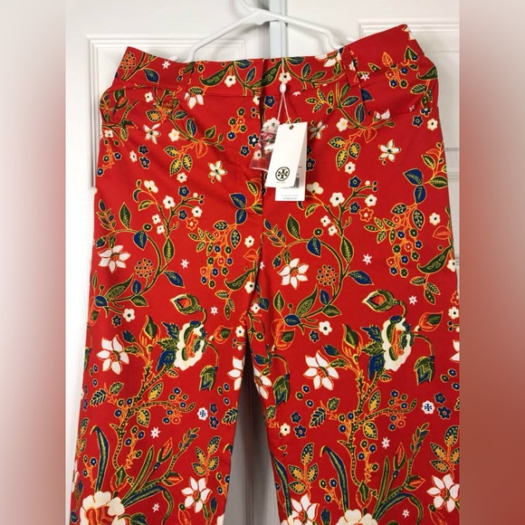 NWT Tory Burch Dayton Crop Pant in Samba Batik Floral - Picture 12 of 14